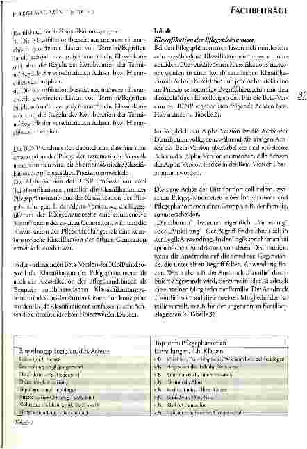 Vorschauseite 6: Die Internationale Klassifikation Pflegerischer Praxis - ICNP Von der Alphazur Beta-Version