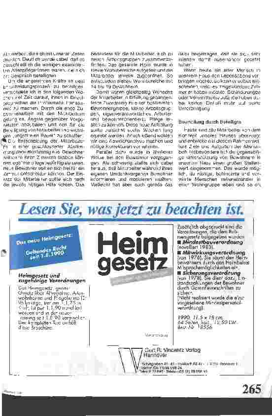 Vorschauseite 3: Sozialintegrative Belegungsstruktur im Altenund Pflegeheim