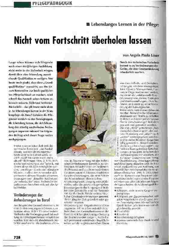 Vorschauseite 1: Nicht vom Fortschritt überholen lassen