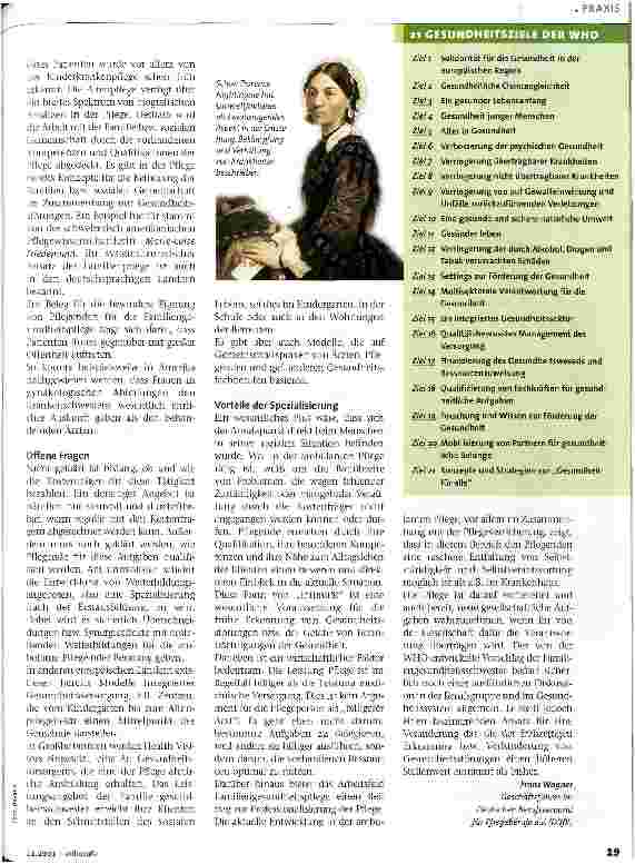 Vorschauseite 2: Zurück zu den Ursprüngen Das Konzept Familiengesundheitspflege
