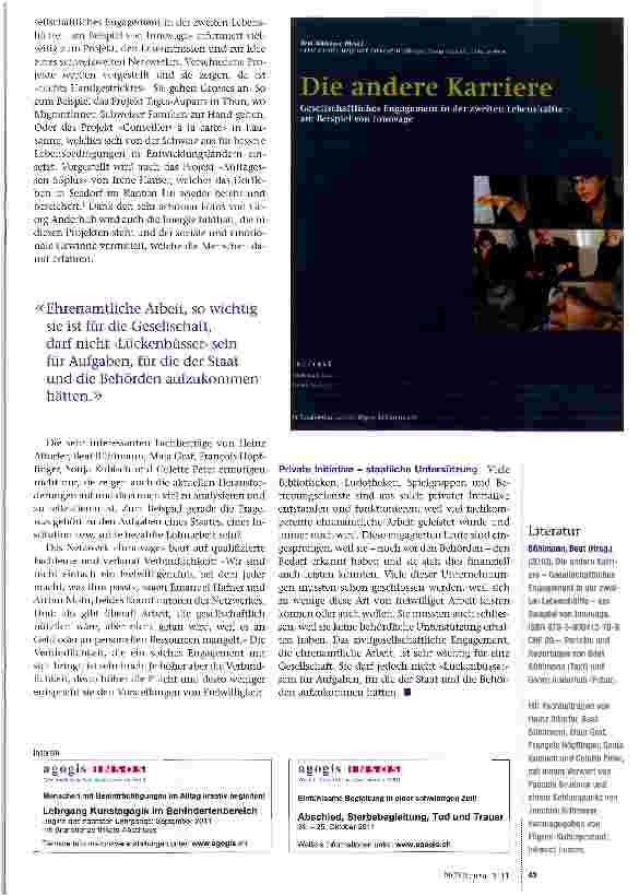 Vorschauseite 2: 2011 - Jahr der Freiwilligentätigkeit