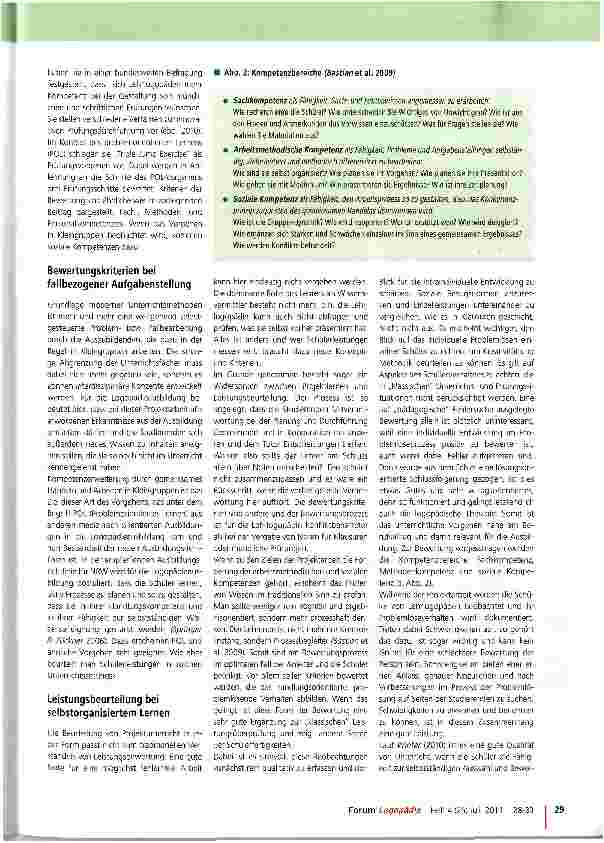 Vorschauseite 2: Kompetenzerfassung bei selbstorganisiertem Lernen