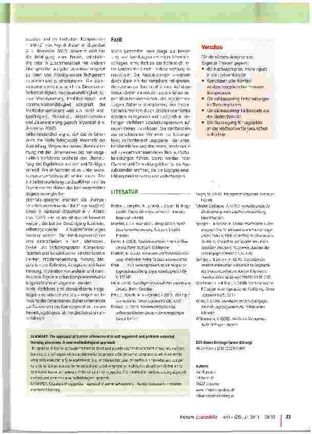 Vorschauseite 6: Kompetenzerfassung bei selbstorganisiertem Lernen