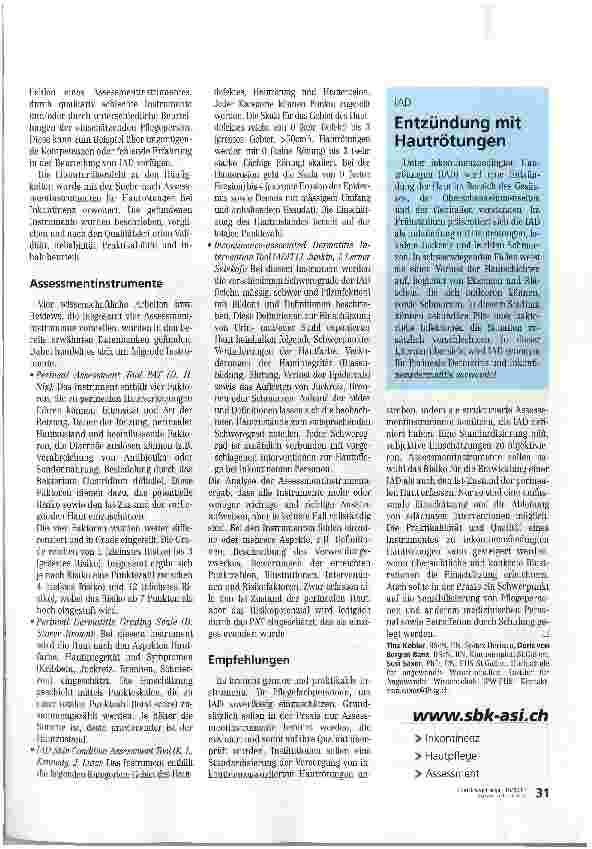 Vorschauseite 2: Hautrötungen bei Inkontinenz