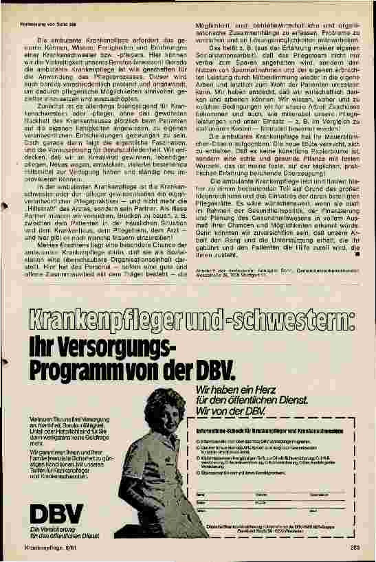 Vorschauseite 2: Die ambulande Krankenpflege - Chance für Patient und Pflegepersonal