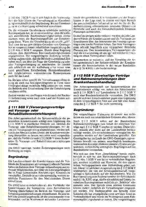 Vorschauseite 2: Vorschläge der DKG zur Novellierung des SGB V