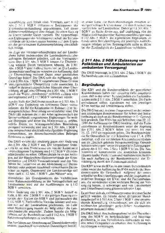 Vorschauseite 6: Vorschläge der DKG zur Novellierung des SGB V