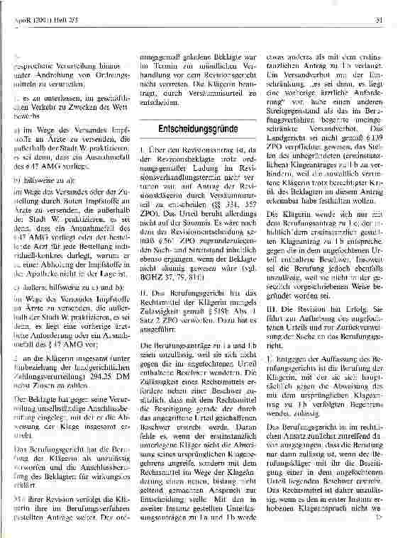 Vorschauseite 2: Impfstoffversand durch Apotheken