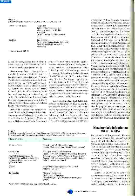 Vorschauseite 4: Enterohämorrhagische E. coli 0157: H7 - Infektiologische und krankenhaushygienische Aspekte