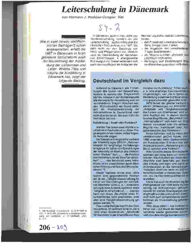 Vorschauseite 1: Leiterschulung in Dänemark