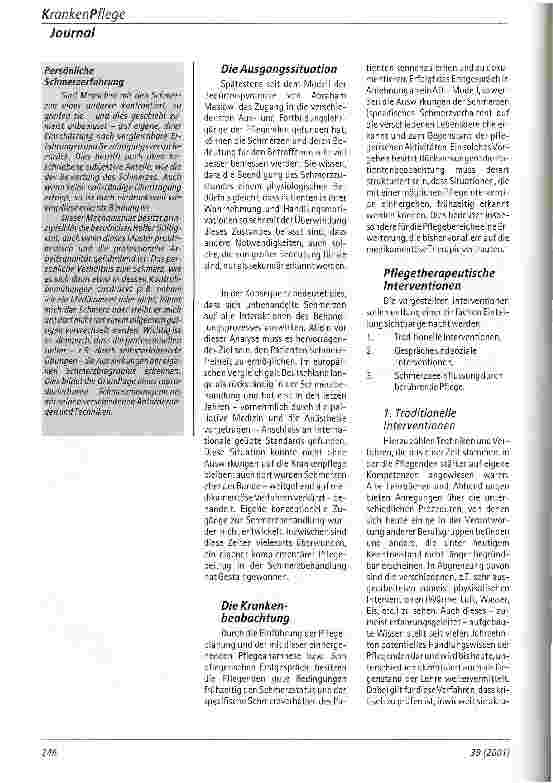 Vorschauseite 2: Schmerzen durch Krankenpflege lindern