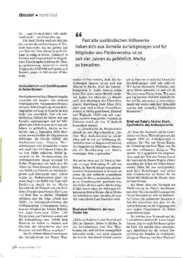 Vorschauseite 2: Ambulatorium arbeitet weiter