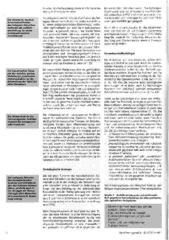 Vorschauseite 4: Gerontochirurgie oder die Geriatrisierung der operativen Medizin