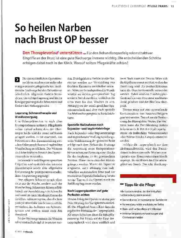 Vorschauseite 1: So heilen Narben nach Brust OP besser