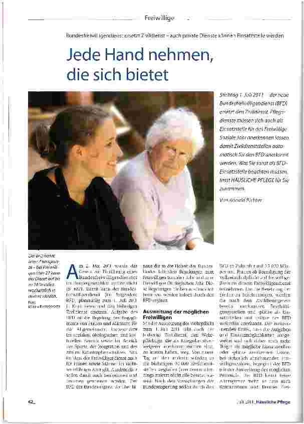 Vorschauseite 1: Jede Hand nehmen, die sich bietet