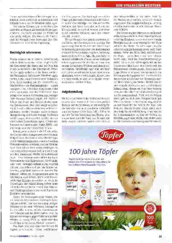 Vorschauseite 3: Informiert entscheiden auch beim Stillen