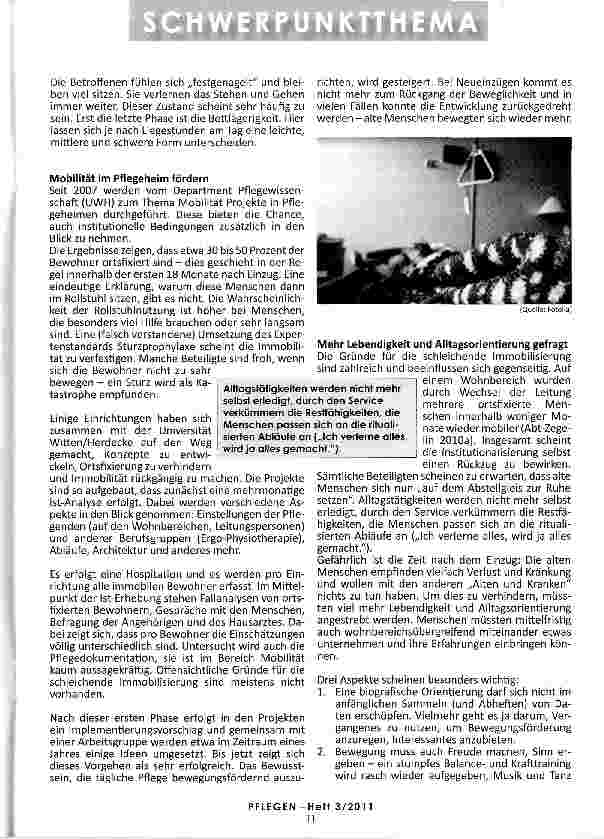 Vorschauseite 2: MOBIL IM PFLEGEHEIM Bewegungsförderung