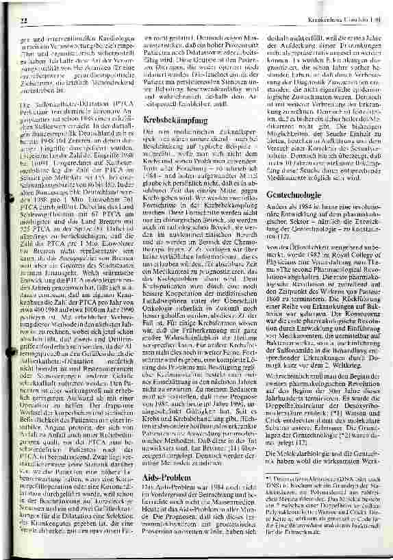 Vorschauseite 6: Die Entwicklung der Medizin in den 90er Jahren des 20. Jahrhunderts Teil I