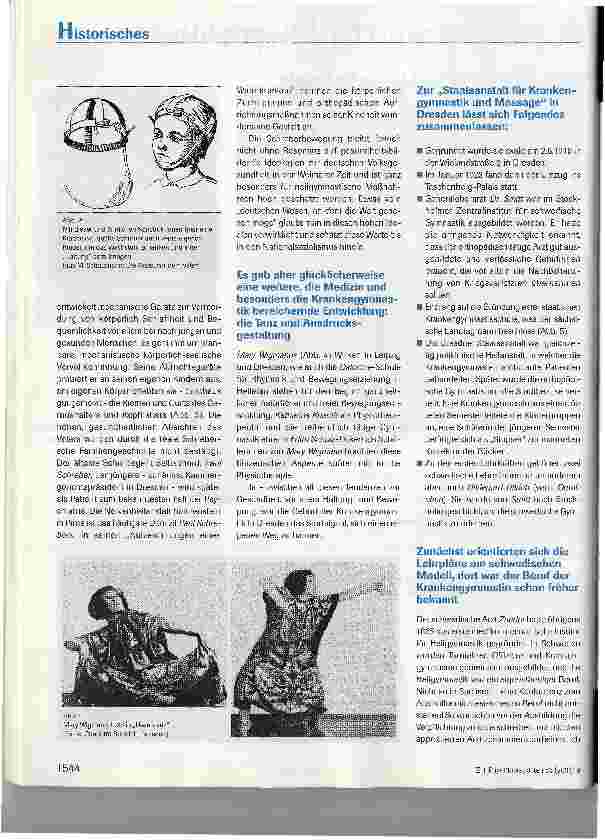 Vorschauseite 3: Physiotherapie in Sachsen -Historisches zu unseren Wurzeln und unserem Wesen