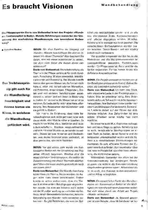 Vorschauseite 1: Es braucht Visionen