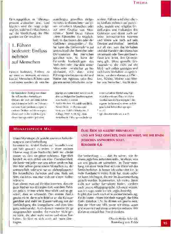 Vorschauseite 2: Das Menschenbild leitender Pflegepersonen