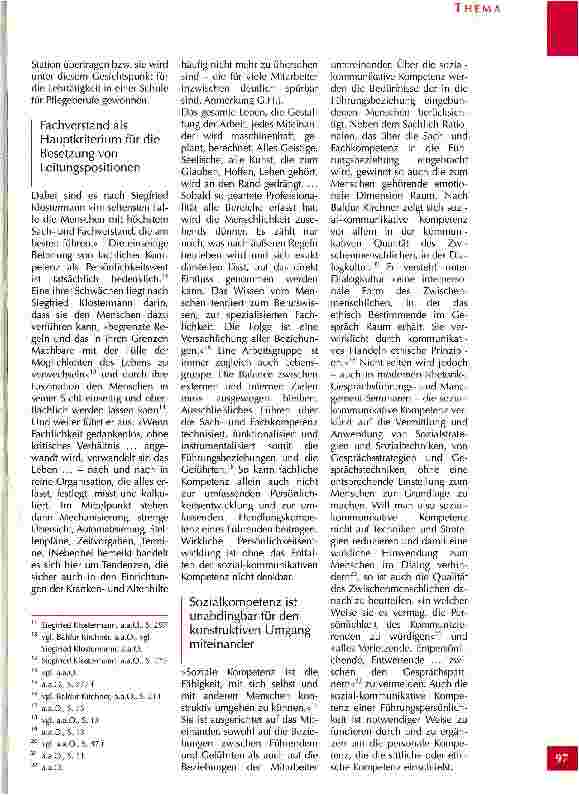 Vorschauseite 4: Das Menschenbild leitender Pflegepersonen