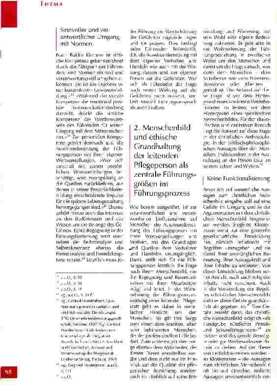 Vorschauseite 5: Das Menschenbild leitender Pflegepersonen