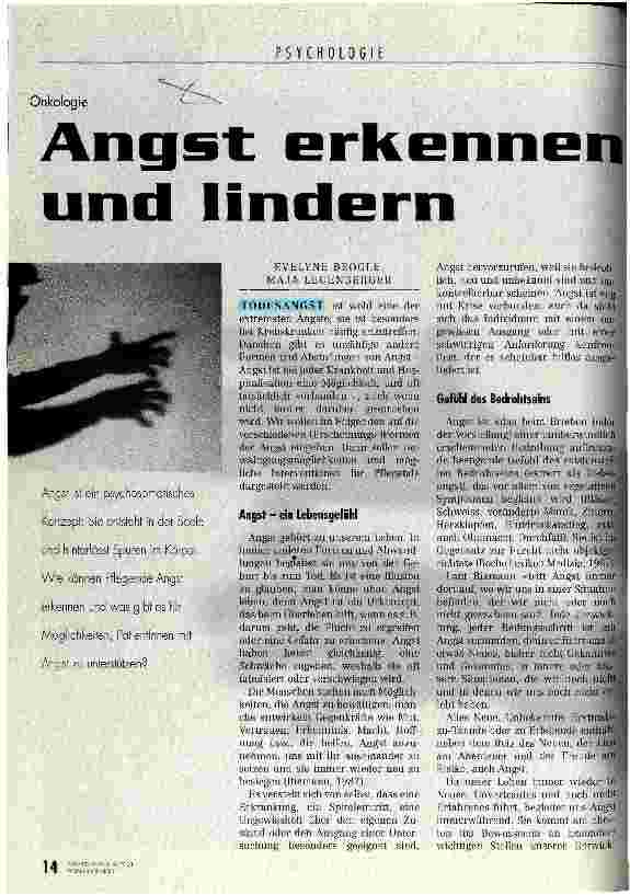 Vorschauseite 1: Angst erkennen und lindern