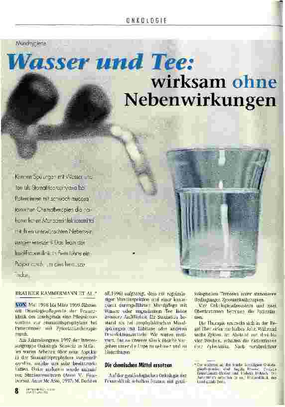 Vorschauseite 1: Wasser und Tee: wirksam ohne Nebenwirkungen