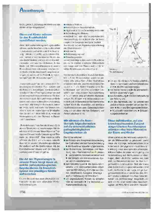 Vorschauseite 2: Atemtherapie in der pädiatrischen Physiotherapie-Praxis