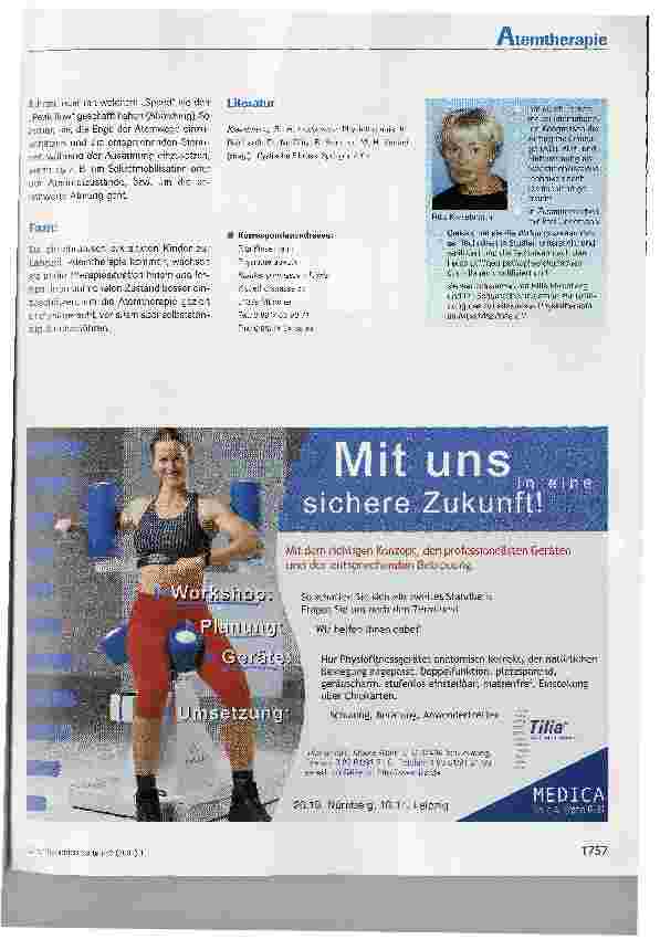 Vorschauseite 3: Atemtherapie in der pädiatrischen Physiotherapie-Praxis