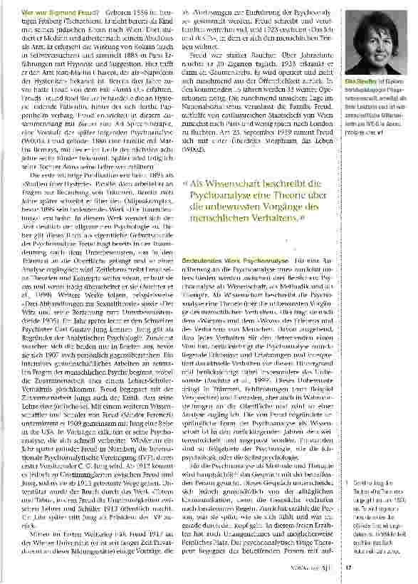 Vorschauseite 2: Freud und die Pflege