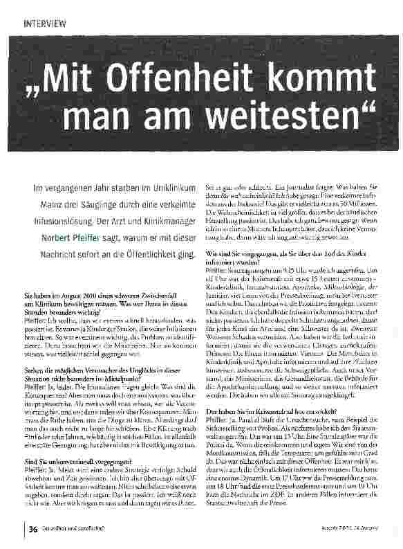 Vorschauseite 1: Mit Offenheit kommt man am weitesten