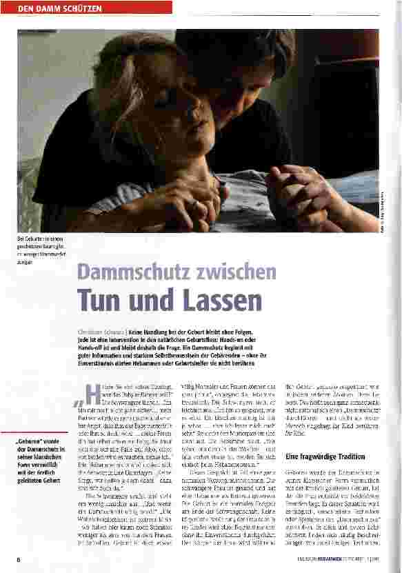 Vorschauseite 1: Dammschutz zwischen Tun und Lassen