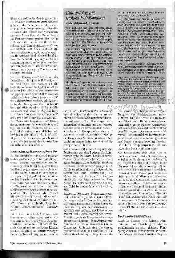 Vorschauseite 2: Bedrohlicher Schuldenberg Die Finanzlage in der häuslichen Pflege wird zunehmend drastischer