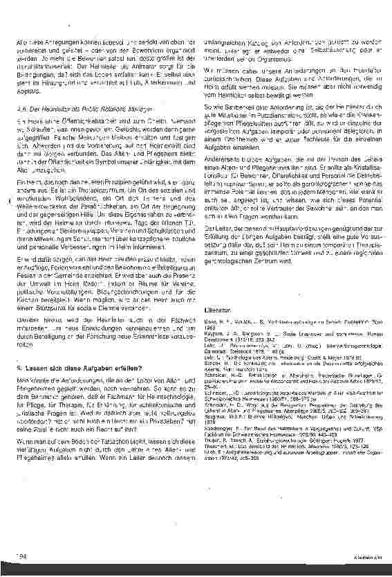 Vorschauseite 4: Das Berufsbild des Heimleiters