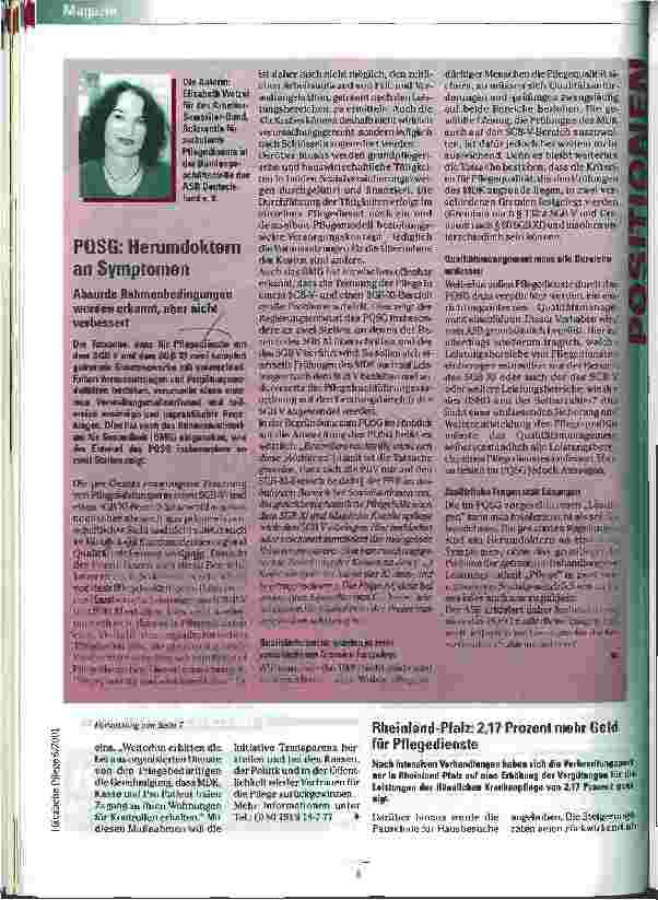 Vorschauseite 1: PQSG: Herumdoktern an Symptomen