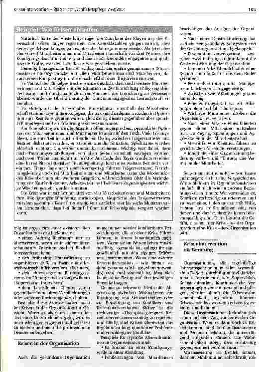 Vorschauseite 2: Krisen sind normal