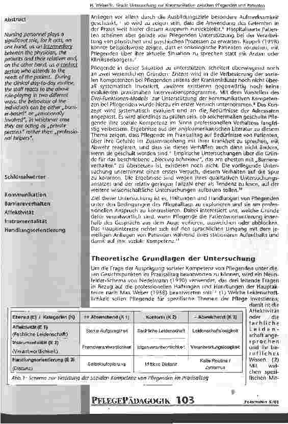 Vorschauseite 2: Untersuchung zur Professionalität und zum Barriereverhalten in der Kommunikation zwischen Pflegenden und Patienten