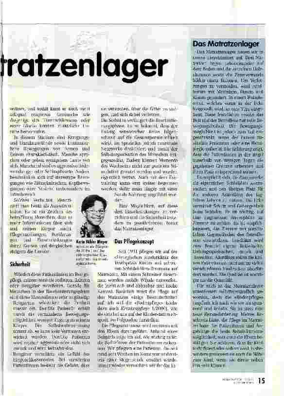 Vorschauseite 2: Pflege auf dem Matratzenlager