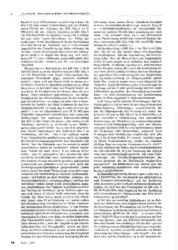 Vorschauseite 5: Neuerungen im Berliner Personalvertretungsrecht
