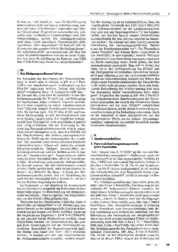 Vorschauseite 6: Neuerungen im Berliner Personalvertretungsrecht