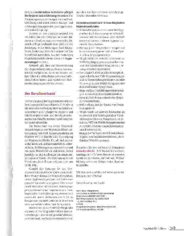 Vorschauseite 3: Fachkrankenschwester/ -krankenpflegerfür Hygiene und Infektionsprävention