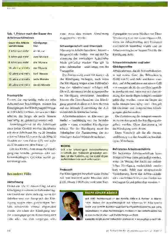 Vorschauseite 2: Kündigung des Arbeitsvertrags