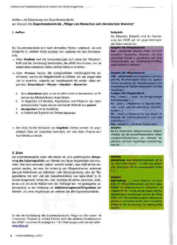 Vorschauseite 2: Prinzipien der Expertenstandards