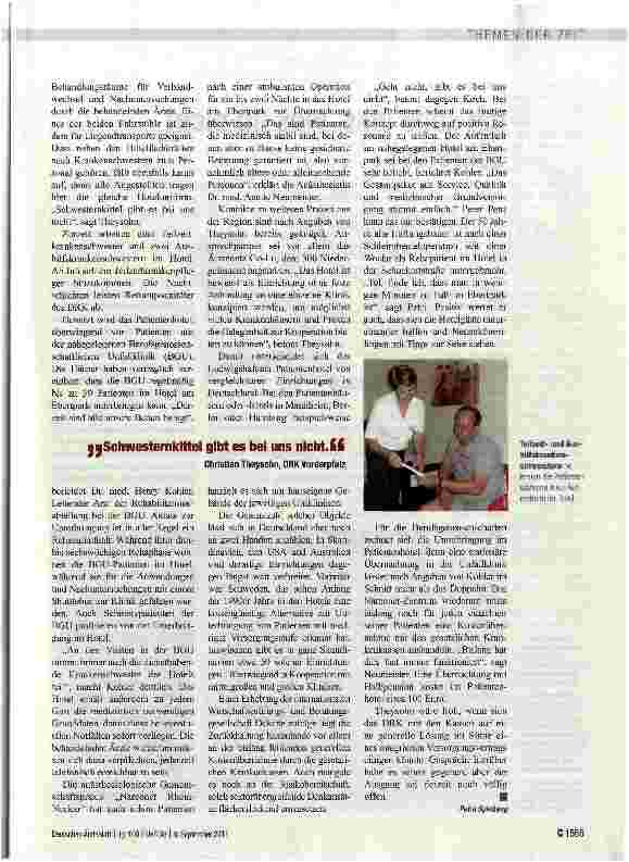 Vorschauseite 2: Genesung im 3-Sterne-Ambiente