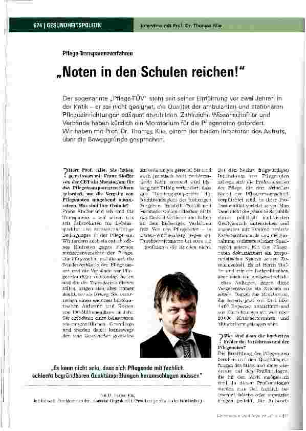 Vorschauseite 1: Noten in den Schulen reichen