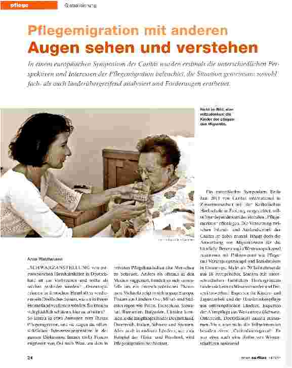 Vorschauseite 1: Pflegemigration mit anderen Augen sehen und verstehen