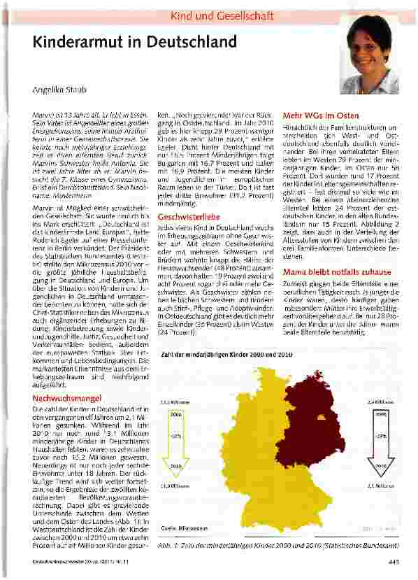 Vorschauseite 1: Kinderarmut in Deutschland
