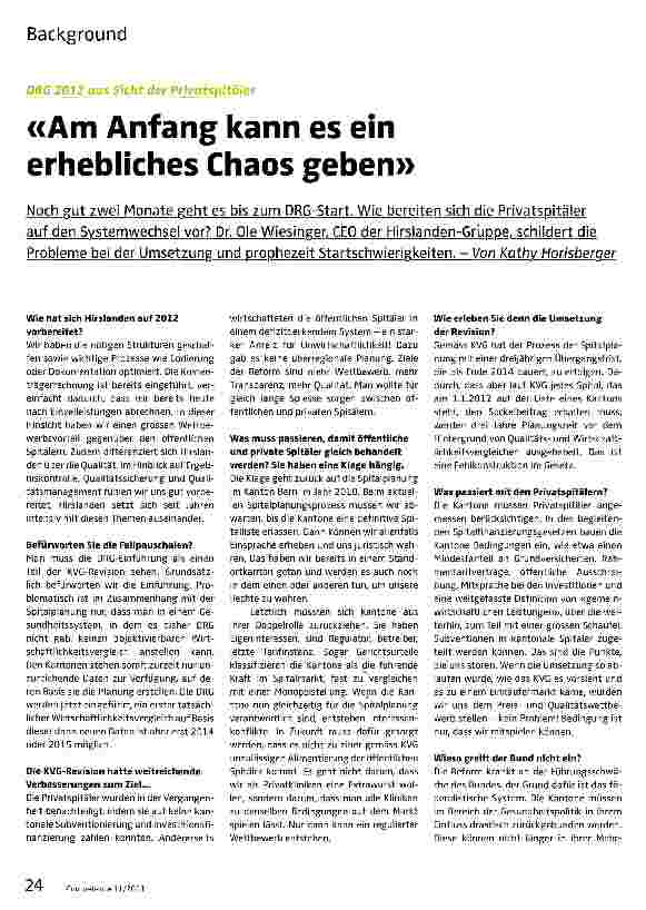 Vorschauseite 1: Am Anfang kann es ein erhebliches Chaos geben